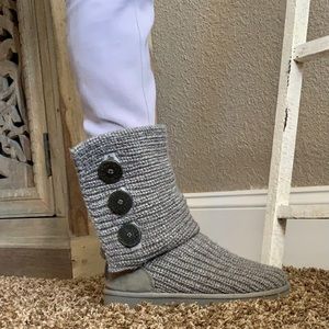 UGG Classic Cardy Crochet Boot - Gray